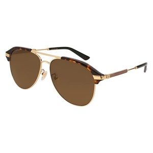 Gucci Aviator Tortoiseshell Sunglasses